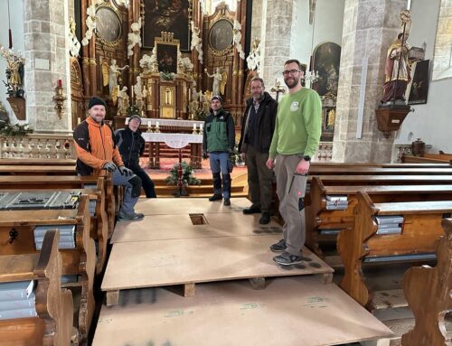 Umbauarbeiten in der Pfarrkirche Kilb